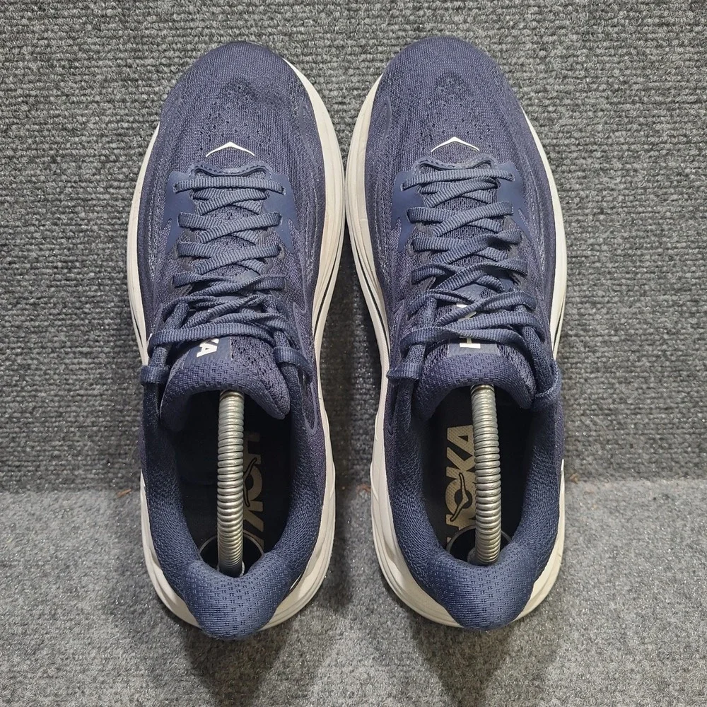 Hoka Clifton 10 Men's 8D Shoe Runnning Sneaker Navy White 1162030NWT